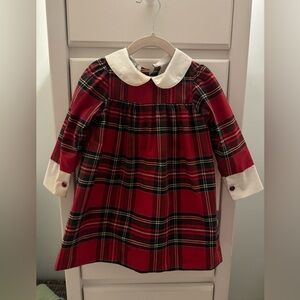 Nantucket Kids Poplin Plaid Dress EUC